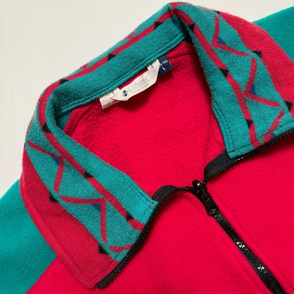 Vintage 90’s Columbia Fleece Zip-Up - Picture 3 of 4